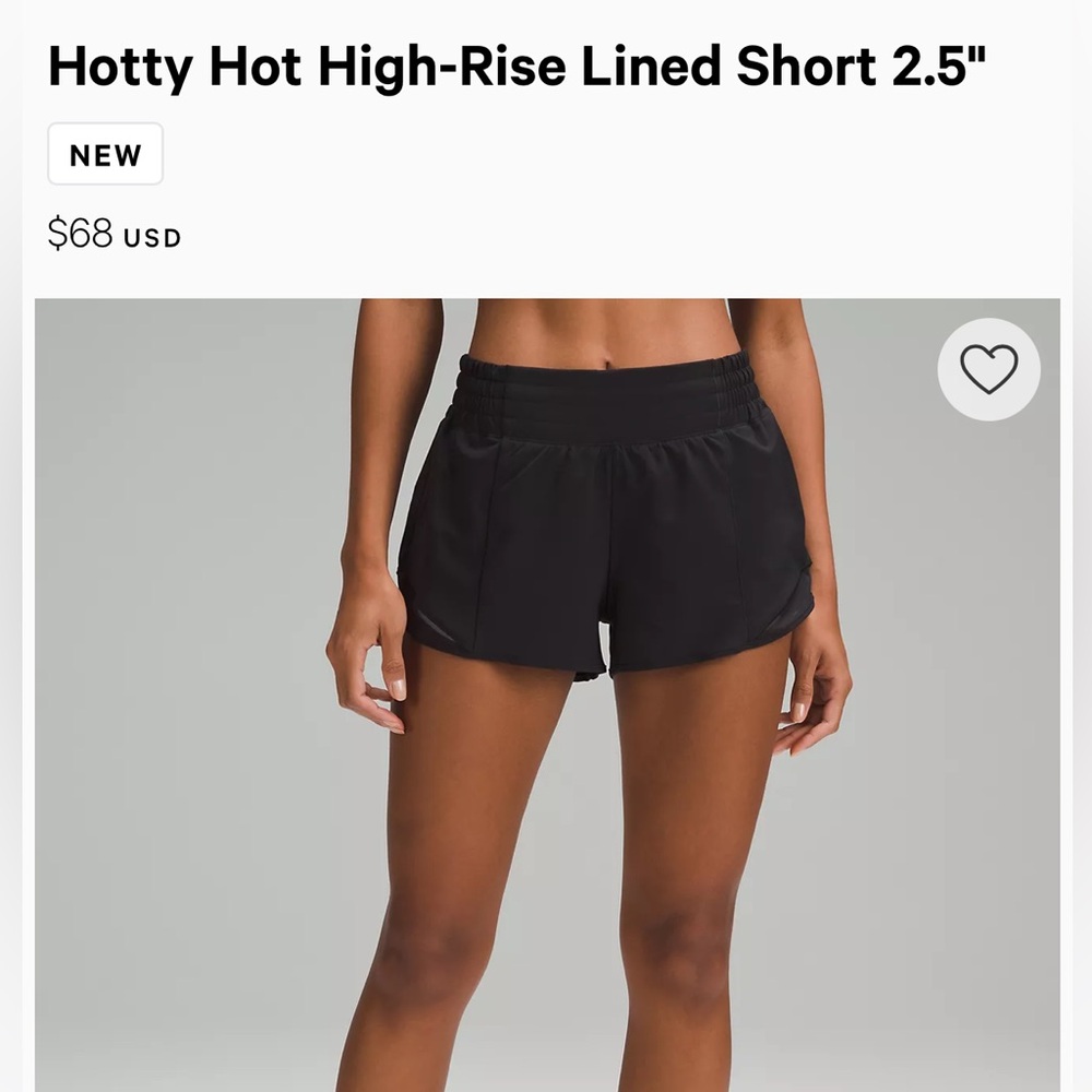 Lululemon Size 6 Shorts